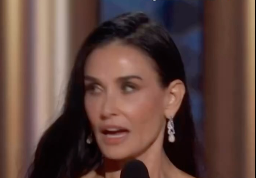 Demi Moore stars as an actress who takes a mysterious drug to help her look younger in "The Substance" that won her a Golden Globe.